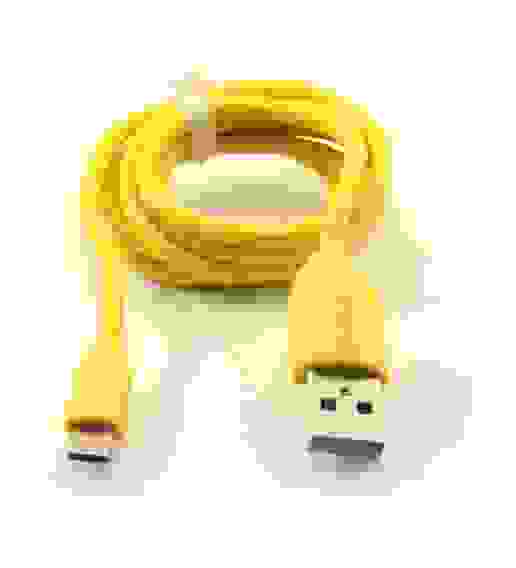 Кабель USB Micro USB 1м желтый ISA (гарантия 2 недели)