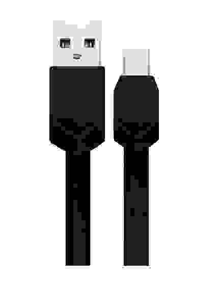 Кабель USB Micro USB CB-04 плоский 1м черный ISA (гарантия 2 недели)