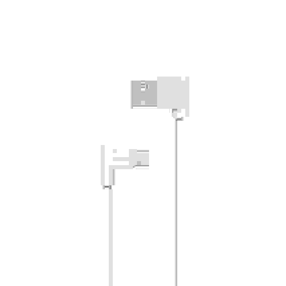 Кабель USB Micro USB L- коннектор 1м белый ISA (гарантия 2 недели)