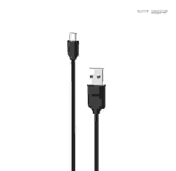 Кабель USB Micro USB усиленный 1м черный ISA (гарантия 2недели)