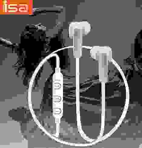 Наушники Bluetooth ISA BE-06 серебро (гарантия 2недели)