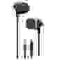 Hаушники EP-MI-11 с микрофоном черный ISA (гарантия 2недели)