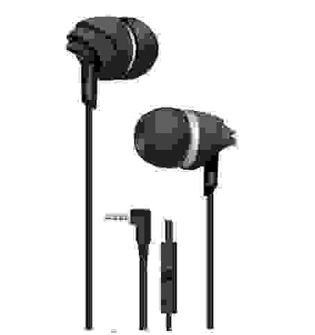 Hаушники EP-ML-11 с микрофоном L-коннектор черный ISA (гарантия 2недели)