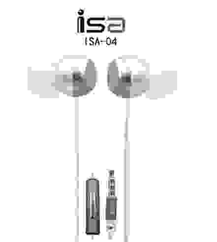 Наушники ISA-04 серебро ISA (гарантия 2недели)