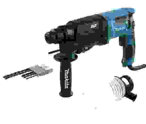 Перфоратор MAKITA HR2611F(Х5) 800Вт 2.9Дж SDS+ 3-х режимный набор буров