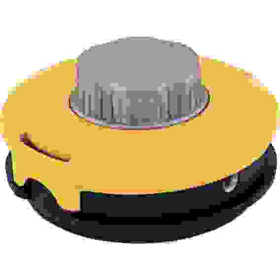 Катушка тримм.полуавтомат.,легкая заправка лески,гайка М10х1,25,винт М10-М10,алюм.кнопка//DENZEL