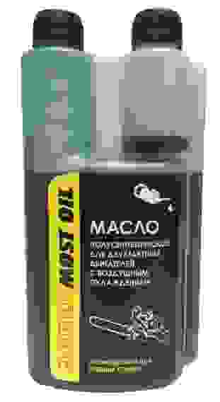 Масло MOST OIL для 2-х тактных двигателей полусинтетика APITC 1л. дазатор