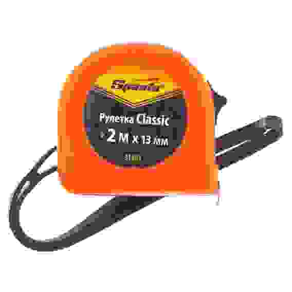 Рулетка Classic, 2м х13мм пластик корпус