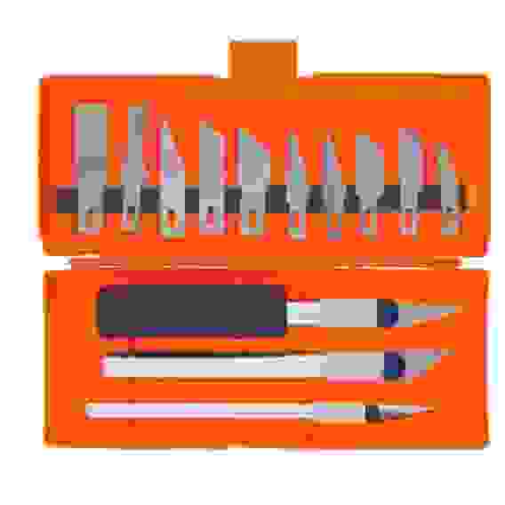 Набор резцов по дереву пласт. рукоятки,13шт