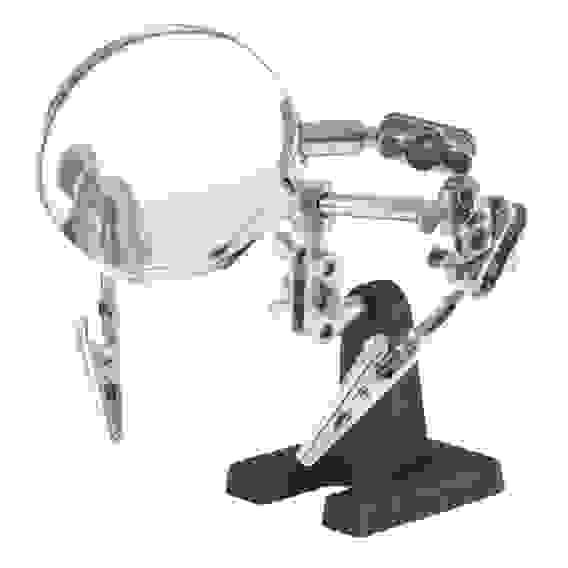 Зажим для пайки &quot;Третья рука&quot; с лупой// Sparta