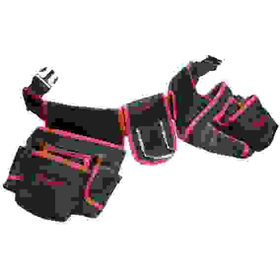 Сумка-пояс двойная, 20 карманов, держатель для молотка