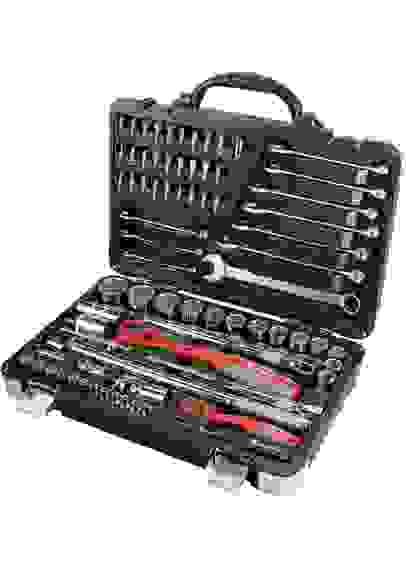 Набор инструментов, 1/4, 1/2, Cr-v,S-2 усиленн кейс 77 предмет//MATRIX