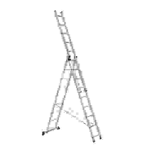 Лестница 3х9 ступеней алюминиевая