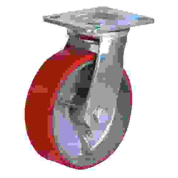 Колесо б/г поворот. полиурит. DUS-200
