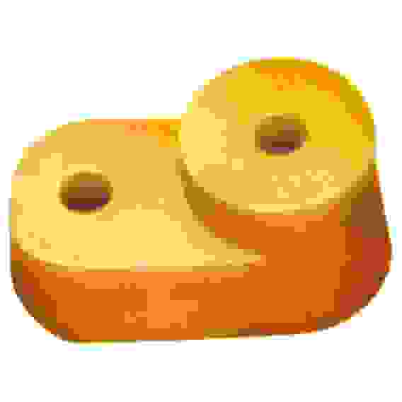 Изолятор угловой для нулевой шины желтый, 9797828