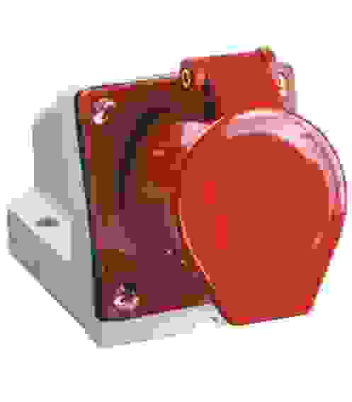 Розетка кабельная 32А 3Р+PE IР44 на поверхность 380 В 124, 9693481