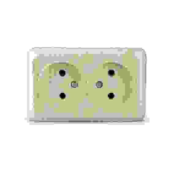 Розетка Олимп 2-я без з/к сосна