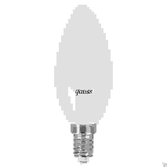 Лампа светодиод. LED 6вт 230в Е14 белый мат. свеча Gauss