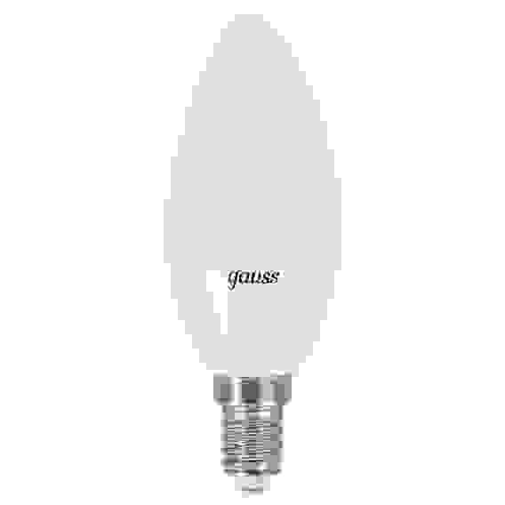 Лампа светодиод. LED 6вт 230в Е14 теплый мат. свеча Gauss