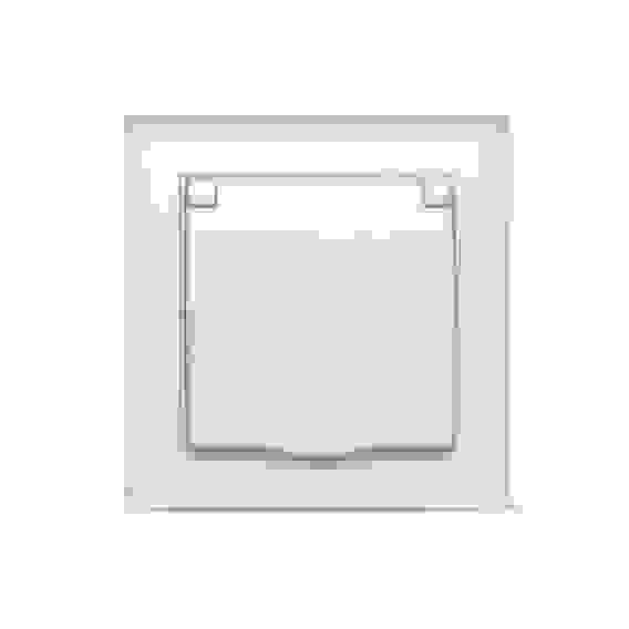 Розетка Бриллиант с з/к с крышкой сл.кость