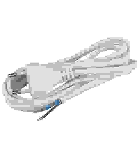 Шнур для бра 2х0,75мм2,1,8м без выкл.,белый ЭРА