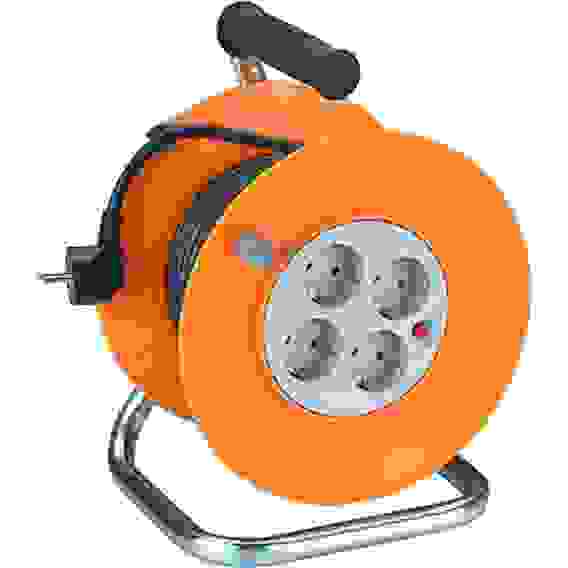 Удлинитель силовой RP-4-3x1.0-50м пласт. катушка с з/к 50м 4гн