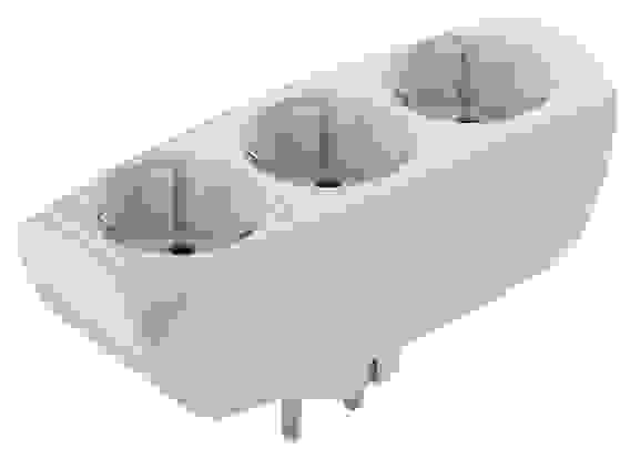 Тройник SP-3e-W ЭРА 3гн с з/к, со шторками, белый
