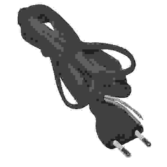 Шнур для бра 2х0,75мм2,1,8м без выкл.,черный ЭРА