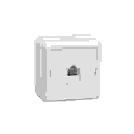 ОКТАВА Розетка телефонная белая