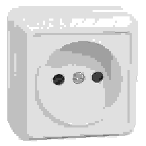 ОКТАВА Розетка без крышки наружная бежевая 10А