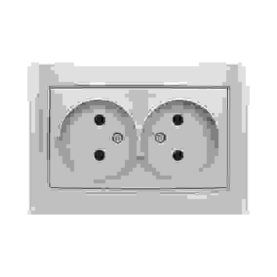 Розетка Бриллиант 2-я без з/к серебро