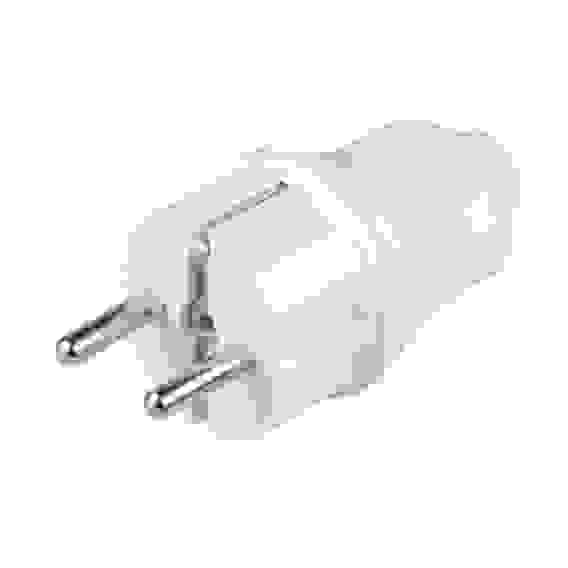 Вилка евро прямая белая