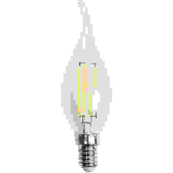 Лампа светодиодная LED 5Вт 230в,E14 Filament белый,dim свеча на ветру,Gauss