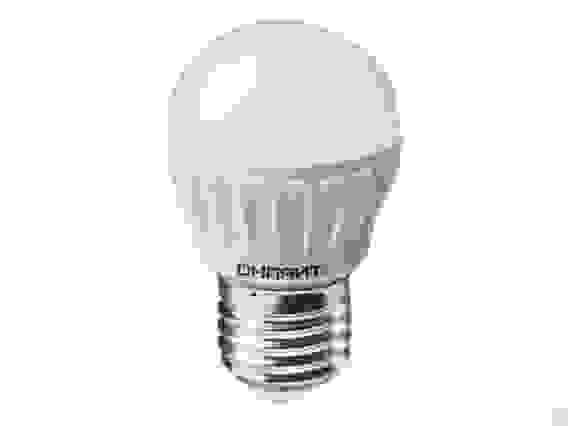 Лампа светодиодная LED 6вт E27 2700К теплый матовый шар ОНЛАЙТ