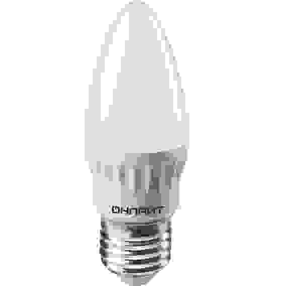 Лампа светодиодная LED 6вт E27 4000К нейтр.белый матовая свеча ОНЛАЙТ