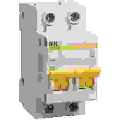 Выключатель автоматический двухполюсный 2А С ВА47-29 4.5кА, 9676859