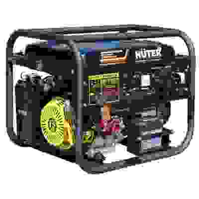 Генератор бензиновый Huter DY8000LXA, 7кВт, 220В, 4-х такт, 25л, ручной стартер/электростартер