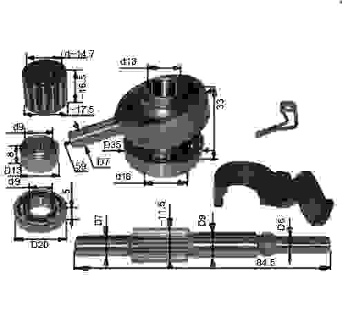 Ремкомплект подходит для перфоратора П-30/900 и его китайских аналогов