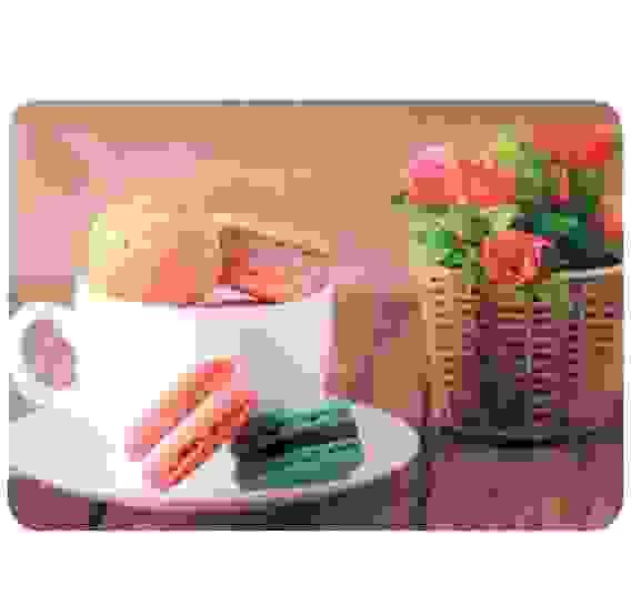 Салфетка сервировочная PPM-01-M &quot;Макаруны&quot; (40*28 см), пластик