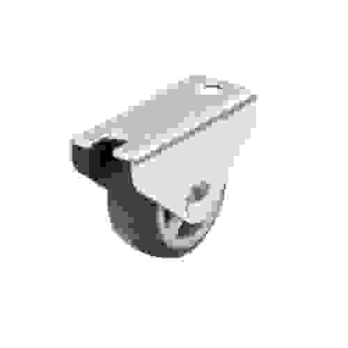 Колесо сер. резина 30мм не поворот