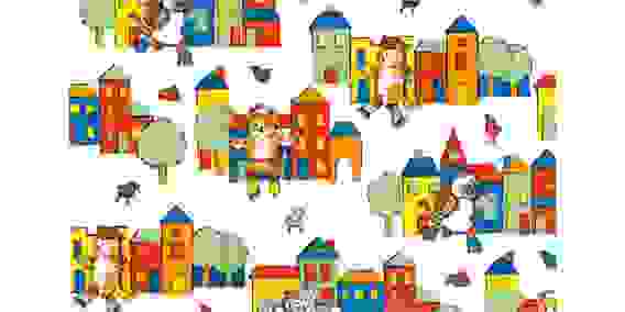 Самоклеющаяся пленка ПВХ принты 45см*8м*0,08мм рис.P414