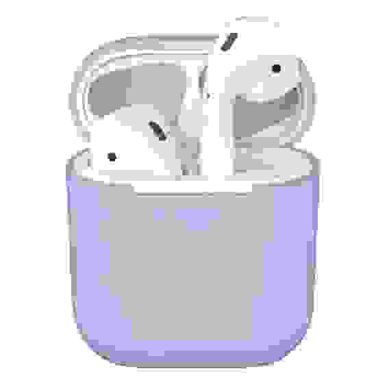 Силиконовый кейс подходит для AirPods фиолетовый ISA (гарантия 2 недели)