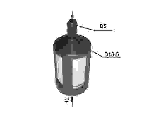Фильтр топливный (V двиг. 60 куб.см) 010048 (В)