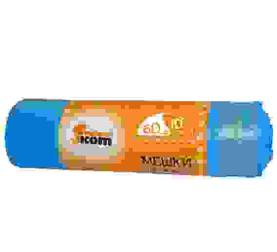 Мешки для мусора &quot;РЫЖИЙ КОТ&quot; 60л (10шт./рул.) с завязками, ПНД