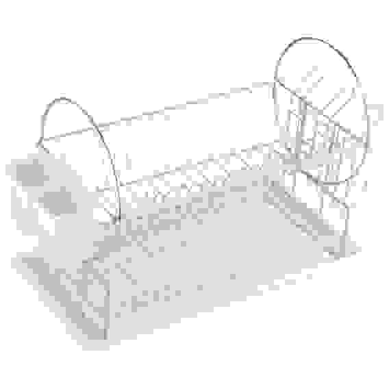Сушилка для посуды двухуровневая настольная DR-1, размер:50*23*36см