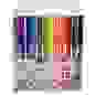 Фломастеры 12 цветов 12,5см x 7мм, с цвет.вент.колпачком, пластик в ПВХ пенале с подвесом ClipStudio