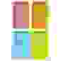 Блокнот А7 80л., офсет, пластиковая цветная обложка, спираль, в клетку, 4 цвета ClipStudio