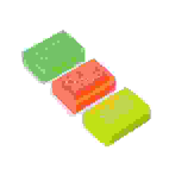 Ластик прямоугольный, улучшенное стирание, 3x2x1,2см, полупрозрачный, 4 цв., ПВХ CLIP STUDIO