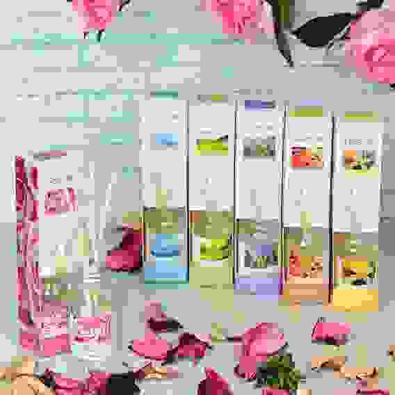 Ароманабор 10мл с 6 палочками, 6 ароматов (зеленый чай,лаванда,роза,ваниль,океан,корица) арт.AF99932