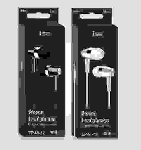 Наушники EP-MI-12 с микрофоном белый ISA (гарантия 2 недели)